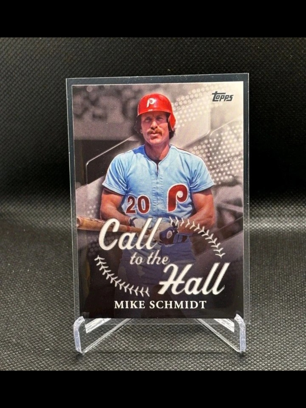 Topps Call to the Hall Mike Schmidt Card - Black & White